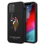 Carcasa US Polo Embroidery Collection compatibila cu iPhone 12/12 Pro, Negru 4 - lerato.ro
