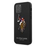 Carcasa US Polo Embroidery Collection compatibila cu iPhone 12/12 Pro, Negru 3 - lerato.ro