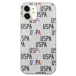 Carcasa US Polo Logo Mania Collection compatibila cu iPhone 12 Mini, Alb 2 - lerato.ro