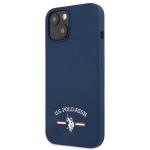 Carcasa US Polo Silicone Collection compatibila cu iPhone 13 Mini, Navy Blue 3 - lerato.ro