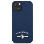 Carcasa US Polo Silicone Collection compatibila cu iPhone 13 Mini, Navy Blue 2 - lerato.ro