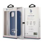 Carcasa US Polo Silicone Collection compatibila cu iPhone 13 Mini, Navy Blue 9 - lerato.ro