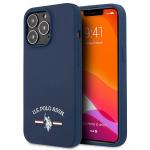 Carcasa US Polo Silicone Collection compatibila cu iPhone 13 Pro Max, Navy Blue 4 - lerato.ro