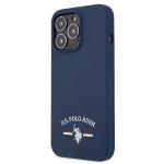 Carcasa US Polo Silicone Collection compatibila cu iPhone 13 Pro Max, Navy Blue 3 - lerato.ro