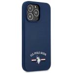 Carcasa US Polo Silicone Collection compatibila cu iPhone 13 Pro Max, Navy Blue 5 - lerato.ro