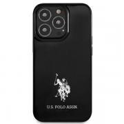 Carcasa US Polo Horses Logo compatibila cu iPhone 13 Pro, Negru