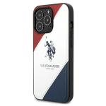 Carcasa US Polo Tricolor Embossed compatibila cu iPhone 14 Pro, Graphics 3 - lerato.ro