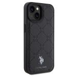 Carcasa US Polo Yoke Pattern compatibila cu iPhone 15 / 14 / 13, Negru 5 - lerato.ro