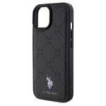 Carcasa US Polo Yoke Pattern compatibila cu iPhone 15 / 14 / 13, Negru 7 - lerato.ro
