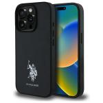 Carcasa US Polo Leather Embroidered DH Color compatibila cu iPhone 15 Pro Max, Negru 4 - lerato.ro