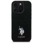 Carcasa US Polo Leather Embroidered DH Color compatibila cu iPhone 15 Pro Max, Negru 2 - lerato.ro