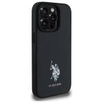 Carcasa US Polo Leather Embroidered DH Color compatibila cu iPhone 15 Pro Max, Negru 5 - lerato.ro