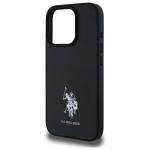 Carcasa US Polo Leather Embroidered DH Color compatibila cu iPhone 15 Pro Max, Negru 7 - lerato.ro