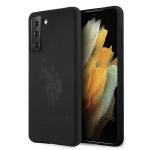 Carcasa US Polo Silicone On Tone compatibila cu Samsung Galaxy S21 Plus, Negru 4 - lerato.ro