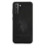 Carcasa US Polo Silicone On Tone compatibila cu Samsung Galaxy S21 Plus, Negru 2 - lerato.ro