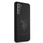 Carcasa US Polo Silicone On Tone compatibila cu Samsung Galaxy S21 Plus, Negru 5 - lerato.ro
