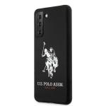 Carcasa US Polo Silicone Logo compatibila cu Samsung Galaxy S21 Plus, Negru 3 - lerato.ro