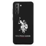 Carcasa US Polo Silicone Logo compatibila cu Samsung Galaxy S21 Plus, Negru 2 - lerato.ro