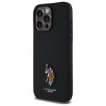 Carcasa US Polo Embroidered DH Color compatibila cu iPhone 15 Pro Max, Negru 3 - lerato.ro