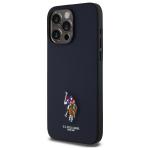 Carcasa US Polo Embroidered DH Color compatibila cu iPhone 15 Pro Max, Navy Blue 3 - lerato.ro