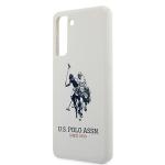 Carcasa US Polo Silicone Logo compatibila cu Samsung Galaxy S21 Plus, Alb 7 - lerato.ro