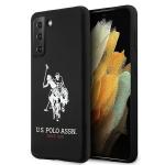 Carcasa US Polo Silicone Logo compatibila cu Samsung Galaxy S21, Negru 4 - lerato.ro