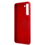 Carcasa US Polo Silicone On Tone compatibila cu Samsung Galaxy S21, Rosu 8 - lerato.ro
