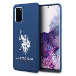 Carcasa US Polo Silicone Collection compatibila cu Samsung Galaxy S20 Plus, Navy Blue 6 - lerato.ro