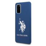 Carcasa US Polo Silicone Collection compatibila cu Samsung Galaxy S20 Plus, Navy Blue 3 - lerato.ro