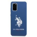 Carcasa US Polo Silicone Collection compatibila cu Samsung Galaxy S20 Plus, Navy Blue 2 - lerato.ro