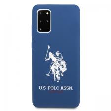 Carcasa US Polo Silicone Collection compatibila cu Samsung Galaxy S20 Plus, Navy Blue