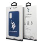 Carcasa US Polo Silicone Collection compatibila cu Samsung Galaxy S20, Navy Blue 9 - lerato.ro