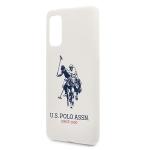 Carcasa US Polo Silicone Collection compatibila cu Samsung Galaxy S20, Alb 4 - lerato.ro