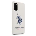 Carcasa US Polo Silicone Collection compatibila cu Samsung Galaxy S20, Alb 7 - lerato.ro