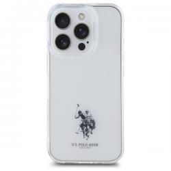 Carcasa US Polo IML Printed Double Horse Logo compatibila cu iPhone 15 Pro Max, Transparent