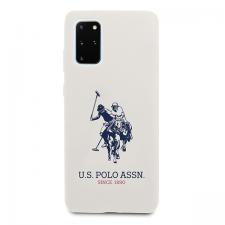 Huse si carcase Samsung Galaxy S20 Plus, Carcasa US Polo Silicone Collection compatibila cu Samsung Galaxy S20 Plus, Alb, lerato.ro