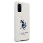 Carcasa US Polo Silicone Collection compatibila cu Samsung Galaxy S20 Plus, Alb 7 - lerato.ro