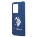 Carcasa US Polo Silicone Collection compatibila cu Samsung Galaxy S20 Ultra, Navy Blue 4 - lerato.ro