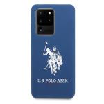 Carcasa US Polo Silicone Collection compatibila cu Samsung Galaxy S20 Ultra, Navy Blue 6 - lerato.ro