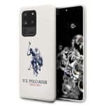 Carcasa US Polo Silicone Collection compatibila cu Samsung Galaxy S20 Ultra, Alb 3 - lerato.ro