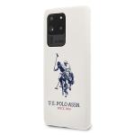 Carcasa US Polo Silicone Collection compatibila cu Samsung Galaxy S20 Ultra, Alb 6 - lerato.ro