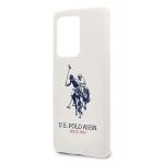 Carcasa US Polo Silicone Collection compatibila cu Samsung Galaxy S20 Ultra, Alb 4 - lerato.ro