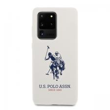 Huse si carcase Samsung Galaxy S20 Ultra, Carcasa US Polo Silicone Collection compatibila cu Samsung Galaxy S20 Ultra, Alb, lerato.ro