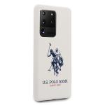 Carcasa US Polo Silicone Collection compatibila cu Samsung Galaxy S20 Ultra, Alb 7 - lerato.ro
