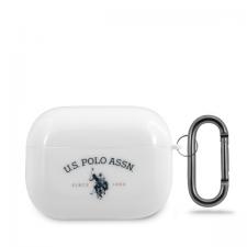 Airpods, Carcasa US Polo USACAPTPUWH compatibila cu Apple AirPods Pro, Alb, lerato.ro