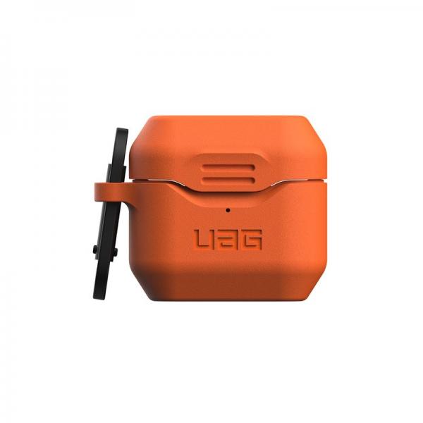 Carcasa antimicrobiana UAG Standard Issue Silicone compatibila cu Apple AirPods 3 Orange 1 - lerato.ro