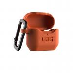 Carcasa antimicrobiana UAG Standard Issue Silicone compatibila cu Apple AirPods 3 Orange 7 - lerato.ro