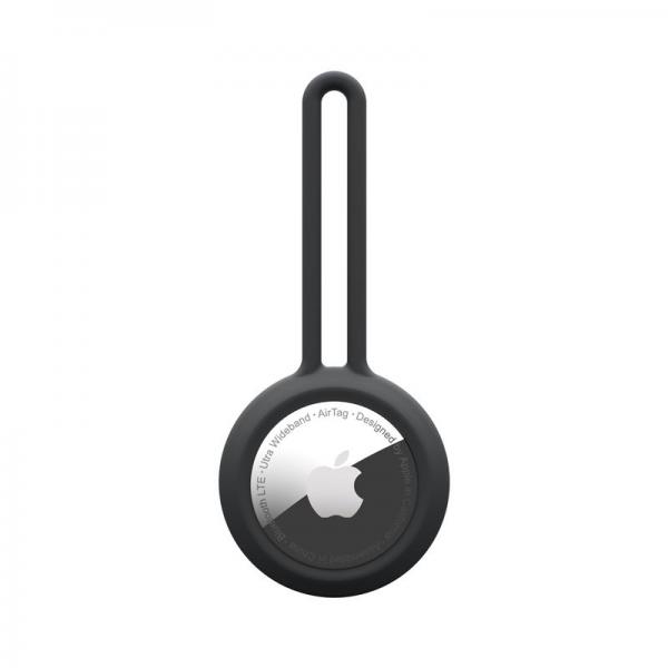 Carcasa de protectie UAG U Dot Loop compatibila cu Apple AirTag, Antimicrobiana, Black