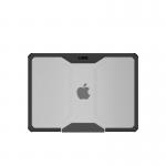 Carcasa laptop UAG Plyo compatibila cu Macbook Air 13 inch 2022 / 2023 / 2024, Transparent / Negru 2 - lerato.ro