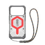 Carcasa UAG Pathfinder Clear cu MagSafe compatibila cu iPhone 17 Pro, Gri / Rosu 3 - lerato.ro